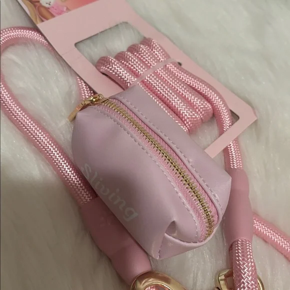 Paris Hilton Sliving Baby Pink Dispenser Pouch with Detachable Strap - Picture 2 of 9